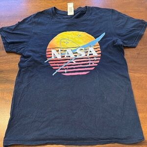 Nasa Navy Blue Graphic T-Shirt